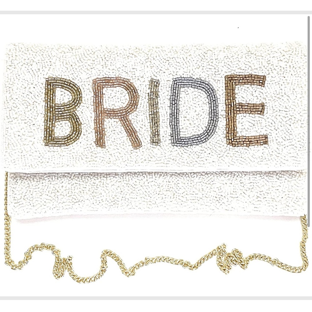 BRIDE Breaded Purse White